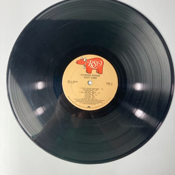 Andy Gibb Flowing Rivers Vinyl Record Album LP - Picture 4 of 4